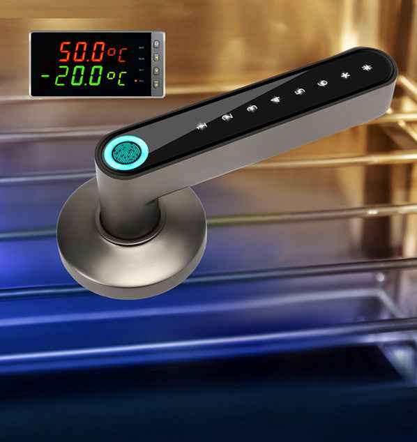 Smart Bluetooth Fingerprint Door Lock - Keyless Entry Handle with APP Unlock for iOS and Android Compatibility