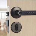 Smart Bluetooth Fingerprint Door Lock - Keyless Entry Handle with APP Unlock for iOS and Android Compatibility